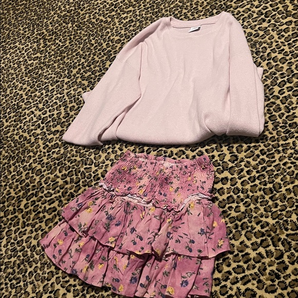 Zara Girls Size 11-12 Bundle Pink/Cream - Picture 3 of 7